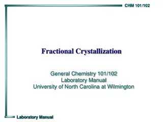 Fractional Crystallization