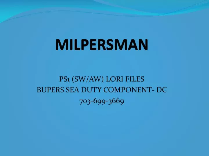 milpersman