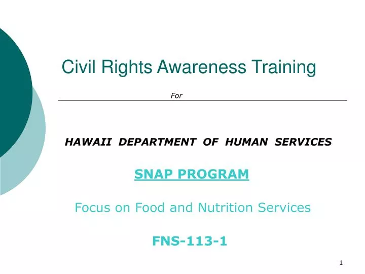 civil rights awareness training