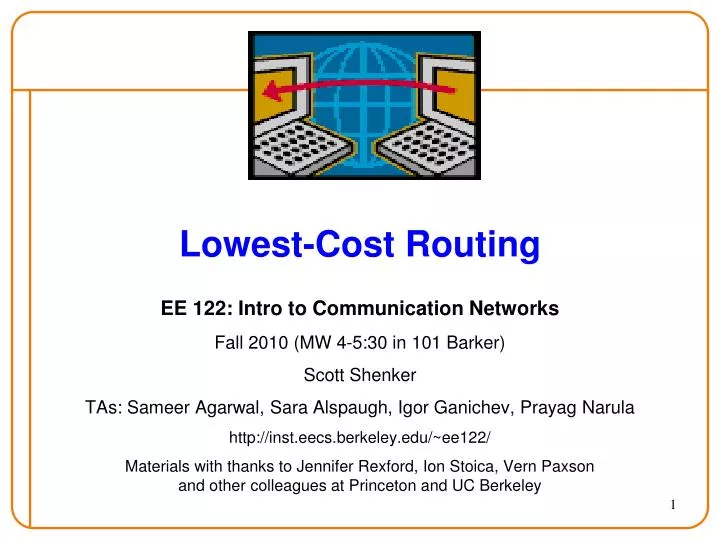lowest cost routing