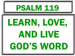 PSALM 119