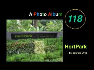 A P h o t o A l b u m HortPark by Joshua Ong