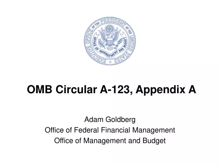 omb circular a 123 appendix a