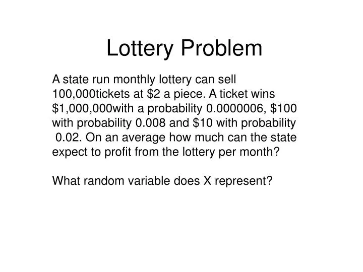 lottery problem
