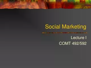 Social Marketing