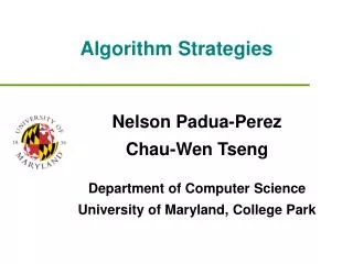 algorithm strategies