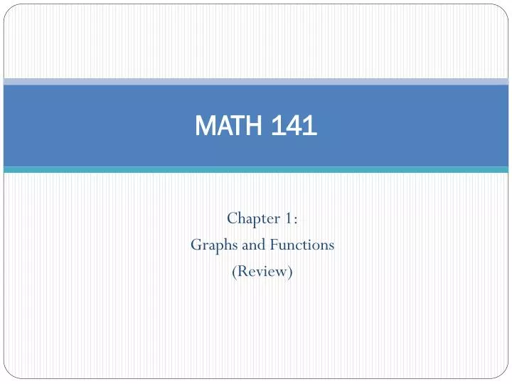 math 141