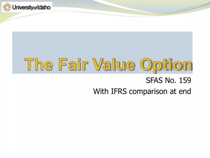 the fair value option