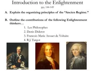 Introduction to the Enlightenment pp.; 144-149