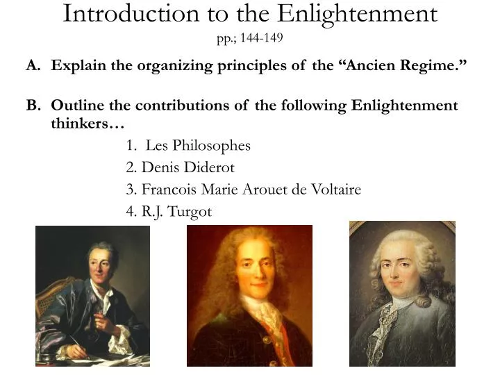 introduction to the enlightenment pp 144 149