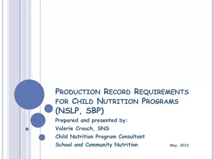 production record requirements for child nutrition programs nslp sbp