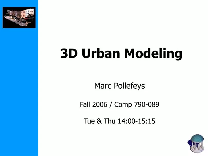 3d urban modeling