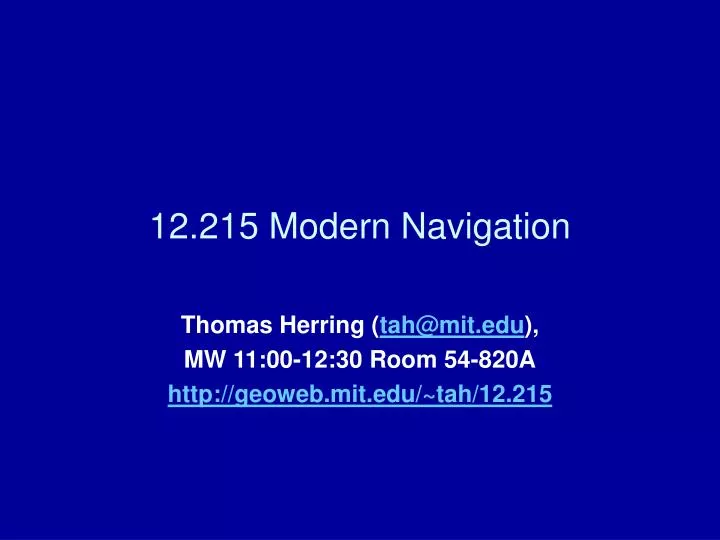 12 215 modern navigation