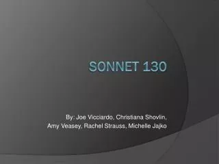 SONNET 130