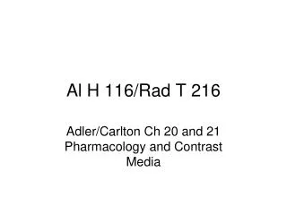 Al H 116/Rad T 216