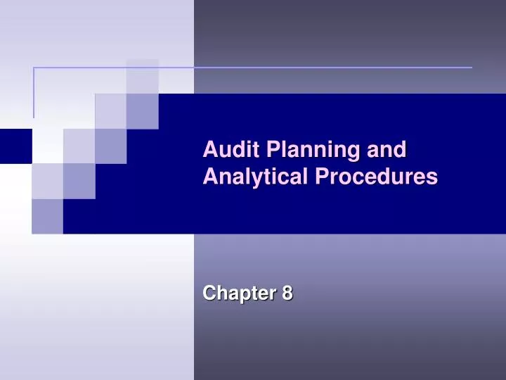 audit planning and analytical procedures
