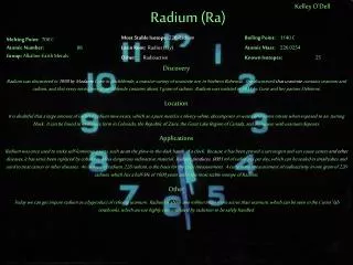 Radium (Ra)