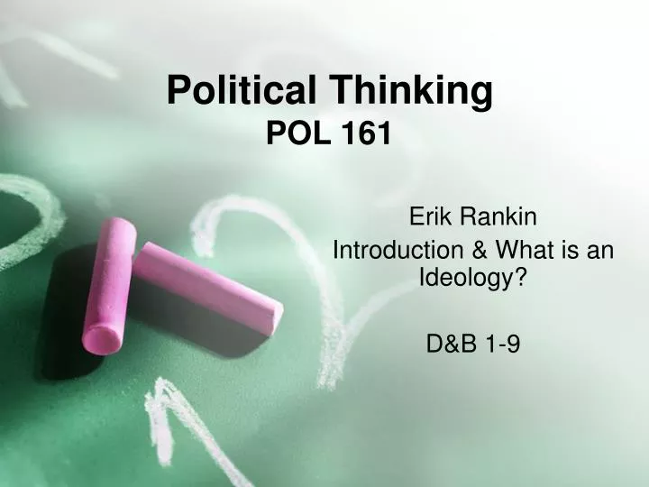 political thinking pol 161