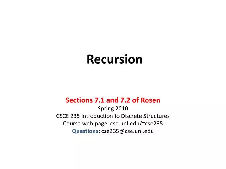 recursion