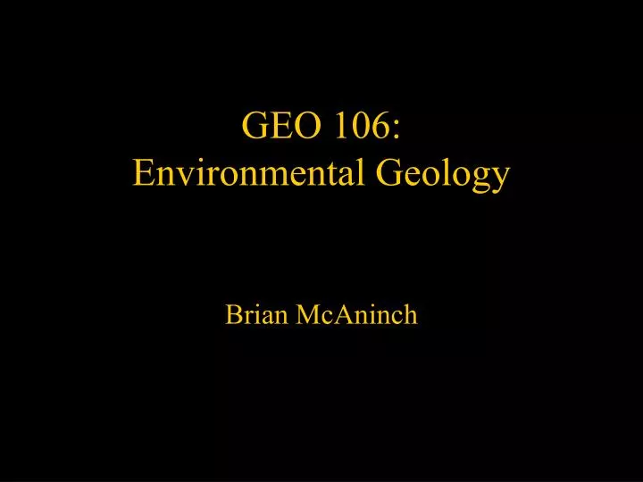 geo 106 environmental geology