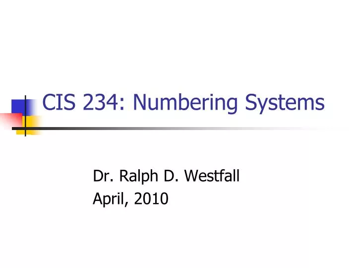 cis 234 numbering systems