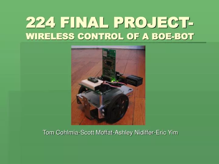 224 final project wireless control of a boe bot