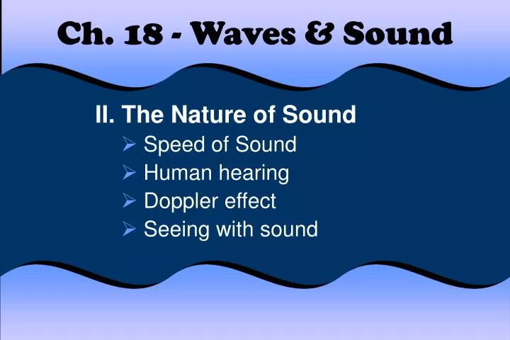 ch 18 waves sound