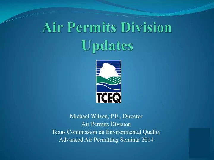 air permits division updates