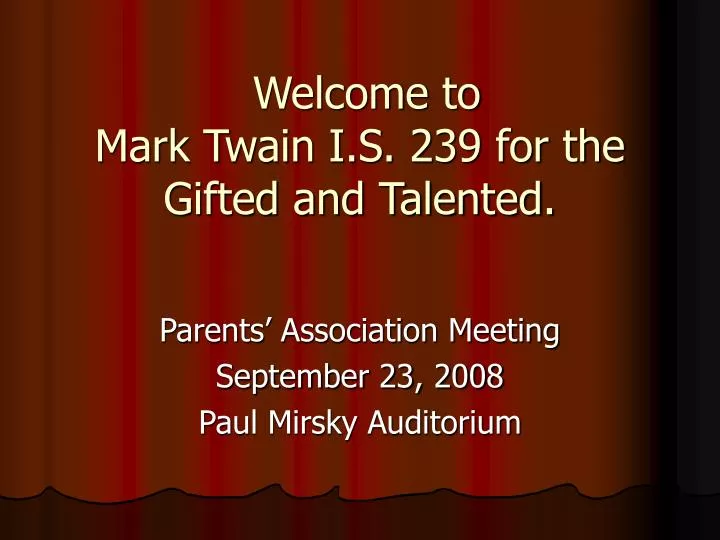 welcome to mark twain i s 239 for the gifted and talented