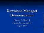 Download Manager Demonstration