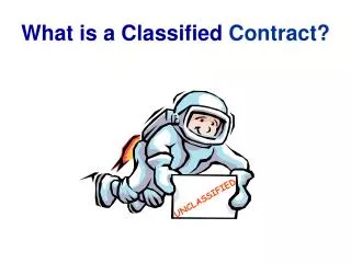 What is a Classified Contract?