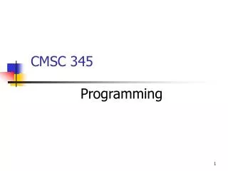 CMSC 345