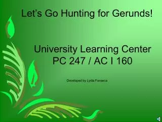 Gerunds