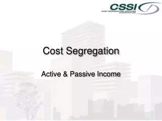 Cost Segregation