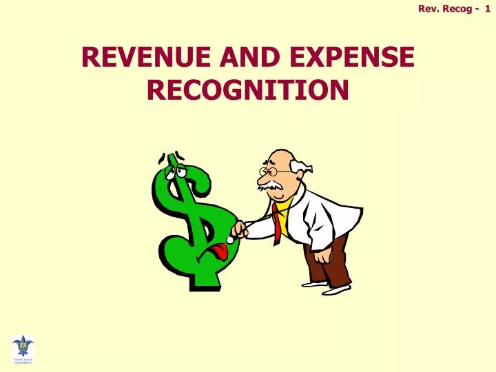 revenue and expense recognition