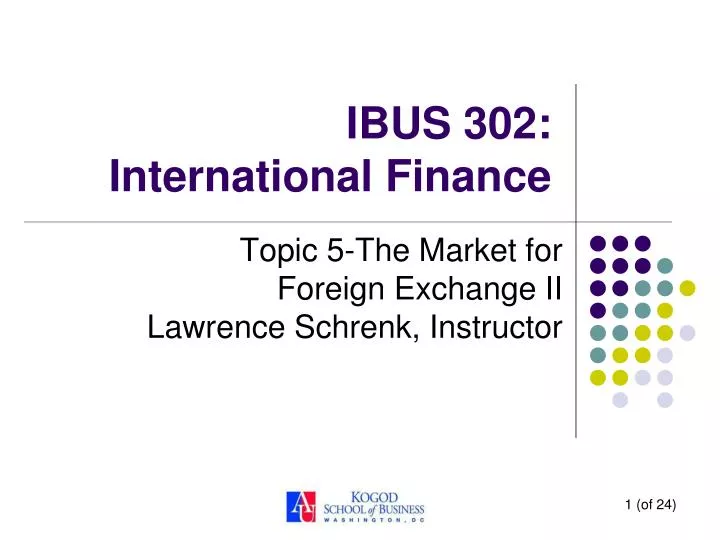 ibus 302 international finance