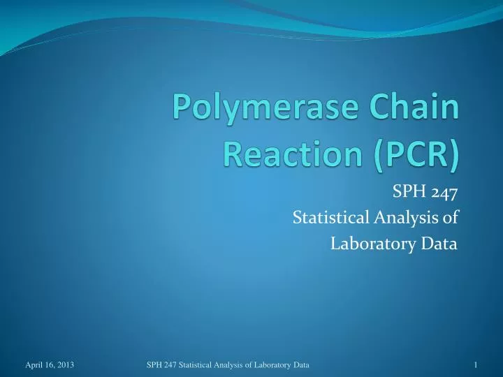 polymerase chain r eaction pcr