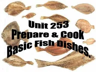 Unit 253 Prepare &amp; Cook Basic Fish Dishes.