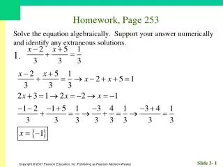 Homework, Page 253