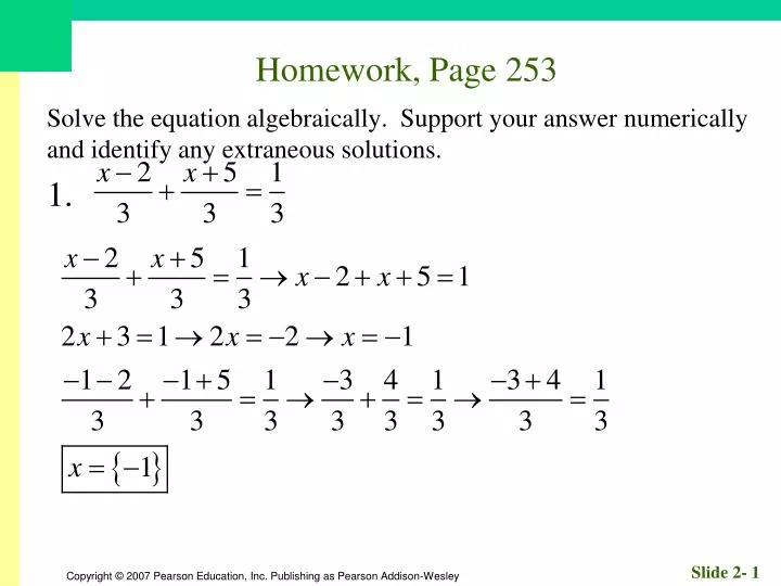 homework page 253
