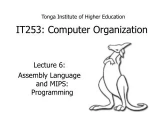 IT253: Computer Organization