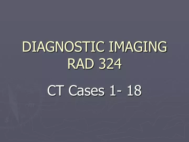 diagnostic imaging rad 324