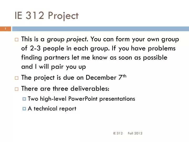 ie 312 project