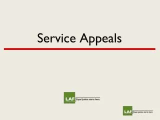 Service Appeals