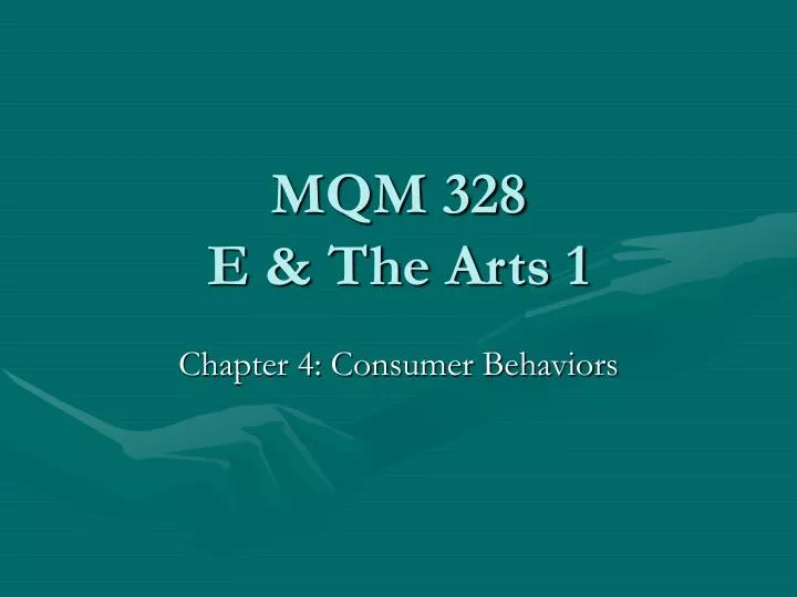 mqm 328 e the arts 1