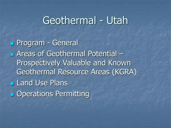 geothermal utah