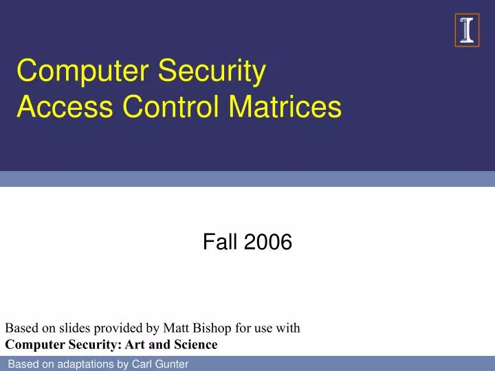 computer security access control matrices