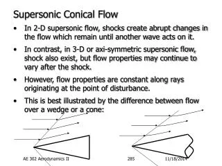 Supersonic Conical Flow