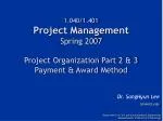 Understanding Payment Methods and Award Strategies in Construction Projects - slide 1