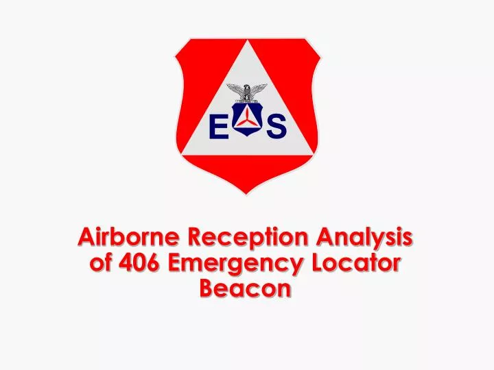 airborne reception analysis of 406 emergency locator beacon